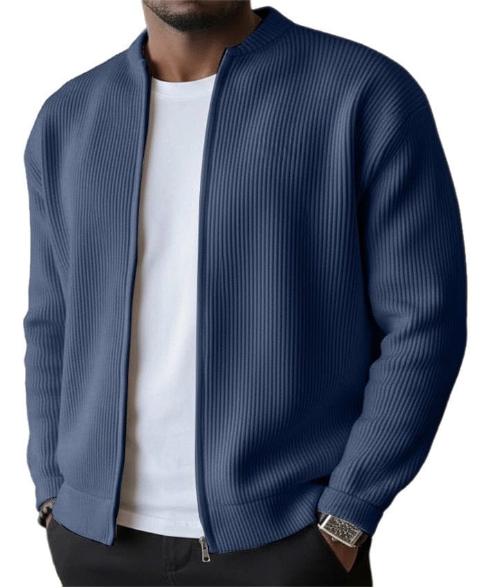 Elliot | Ribbed Zip Cardigan