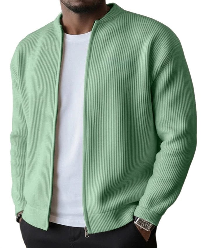 Elliot | Ribbed Zip Cardigan