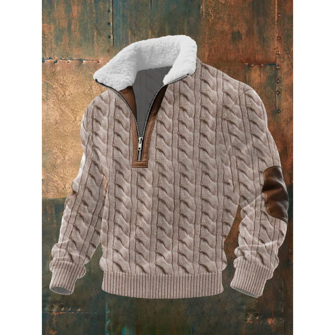 High Neck Fleece Sweater