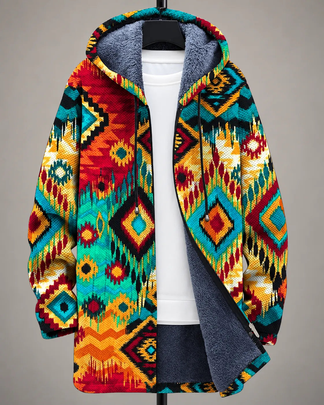 Paloma Vibrant Mosaic Hooded Jacket
