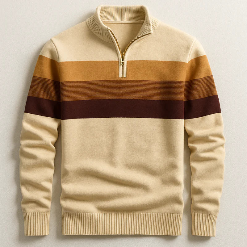 Elston Heritage Quarter-Zip Sweater