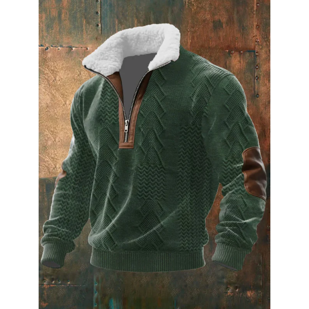 High Neck Fleece Sweater