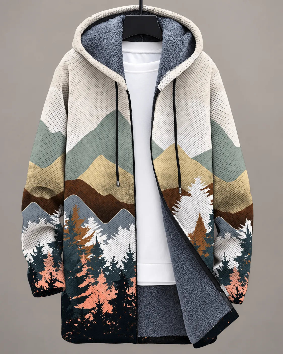 Amara Heritage Art-Print Hooded Jacket
