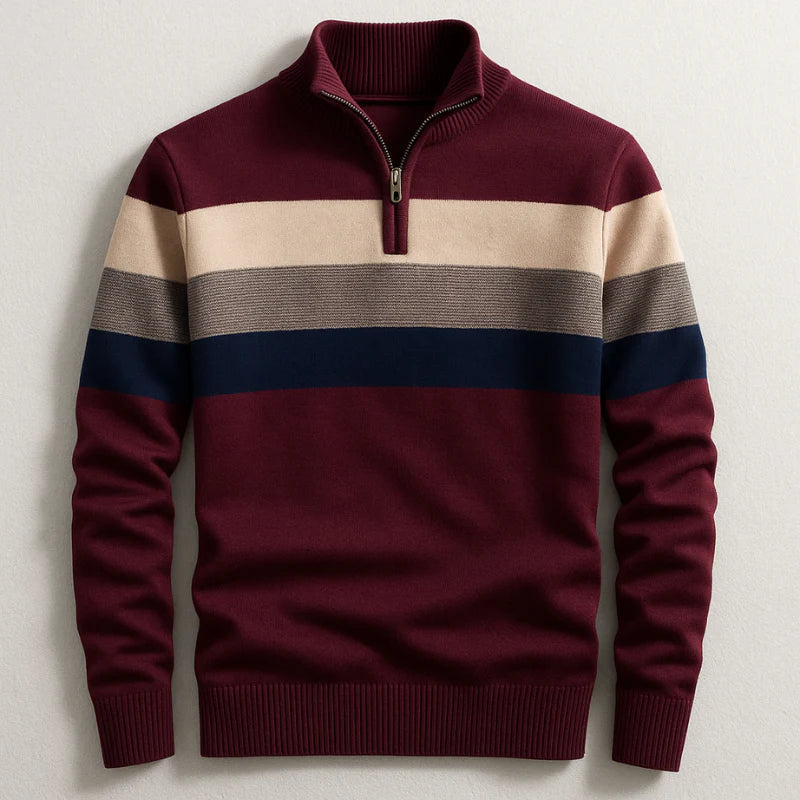 Elston Heritage Quarter-Zip Sweater