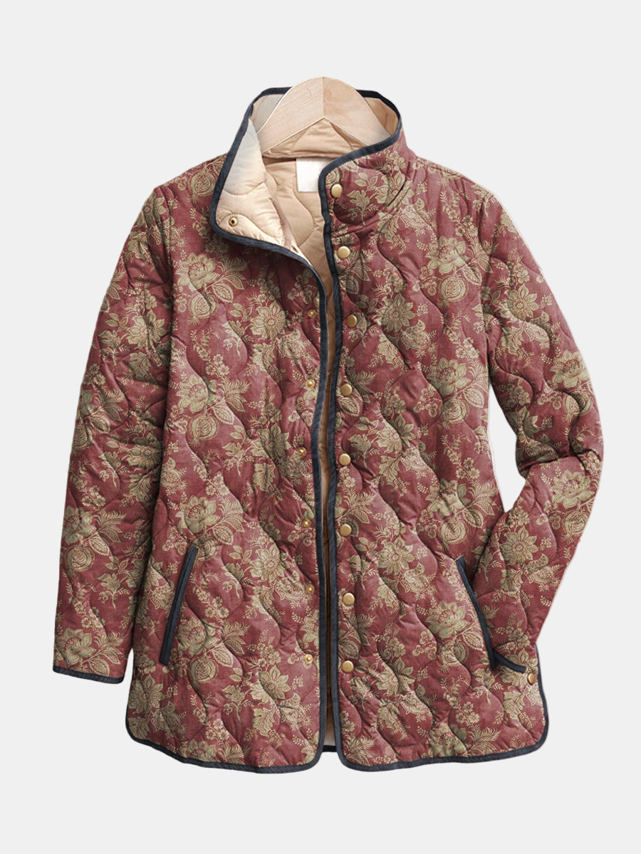 Corinne™ | Women's Retro Floral Print Jacket