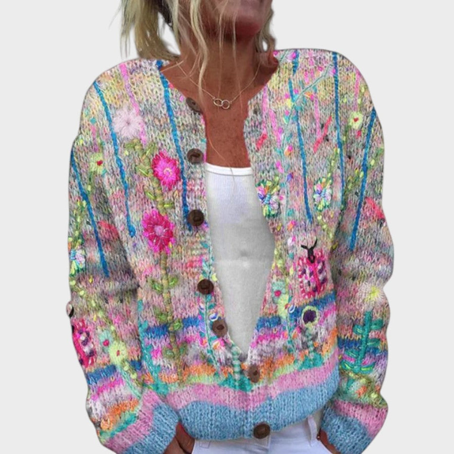 Lucy™ | Women's Floral Autumn Cardigan