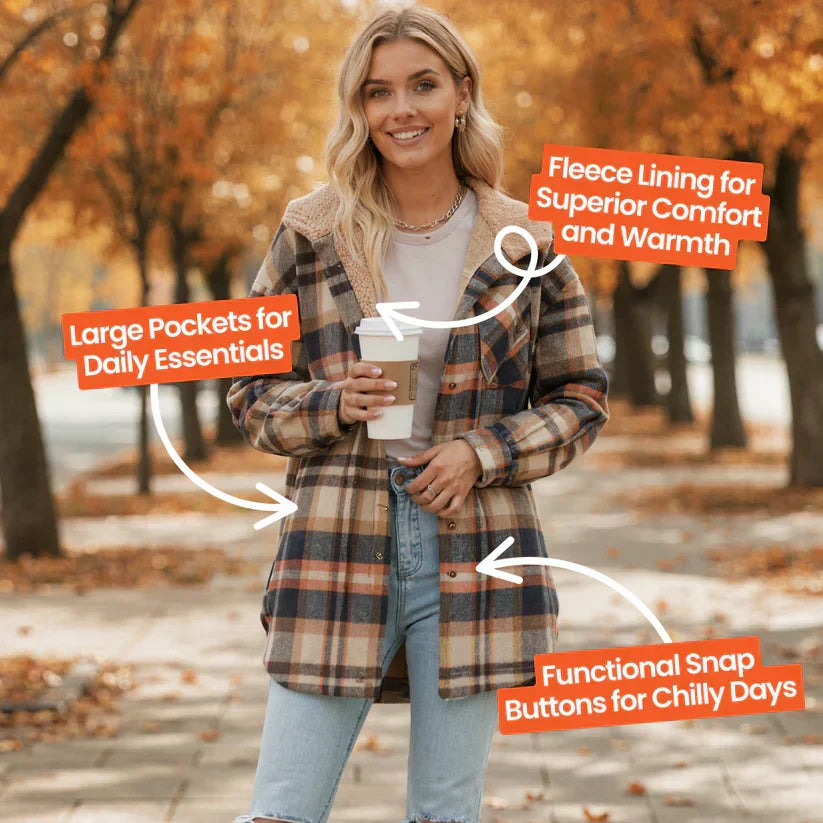 Premium Flannel Hooded Jacket