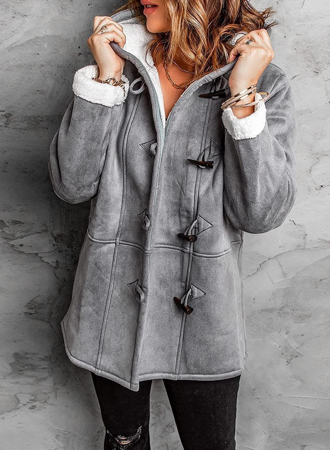 Amare™ | Stylish Women's Jacket with Hood and Wool