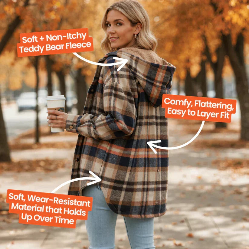 Premium Flannel Hooded Jacket