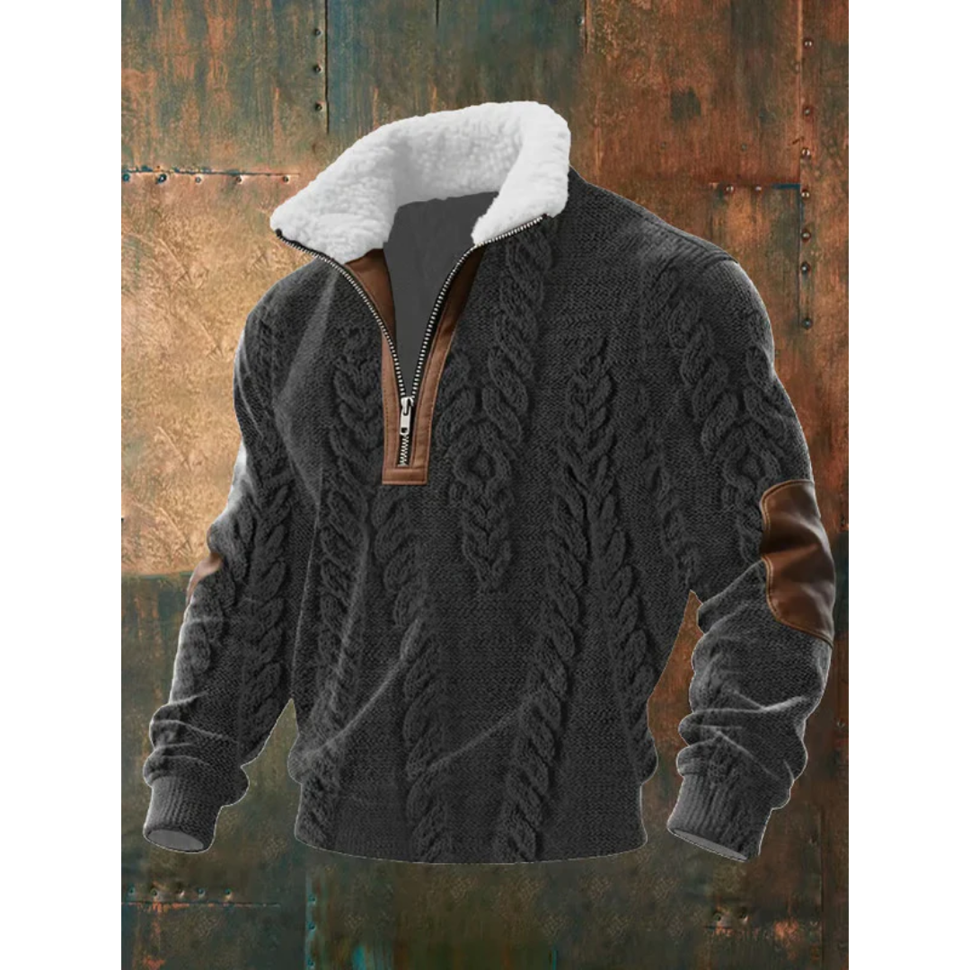 High Neck Fleece Sweater