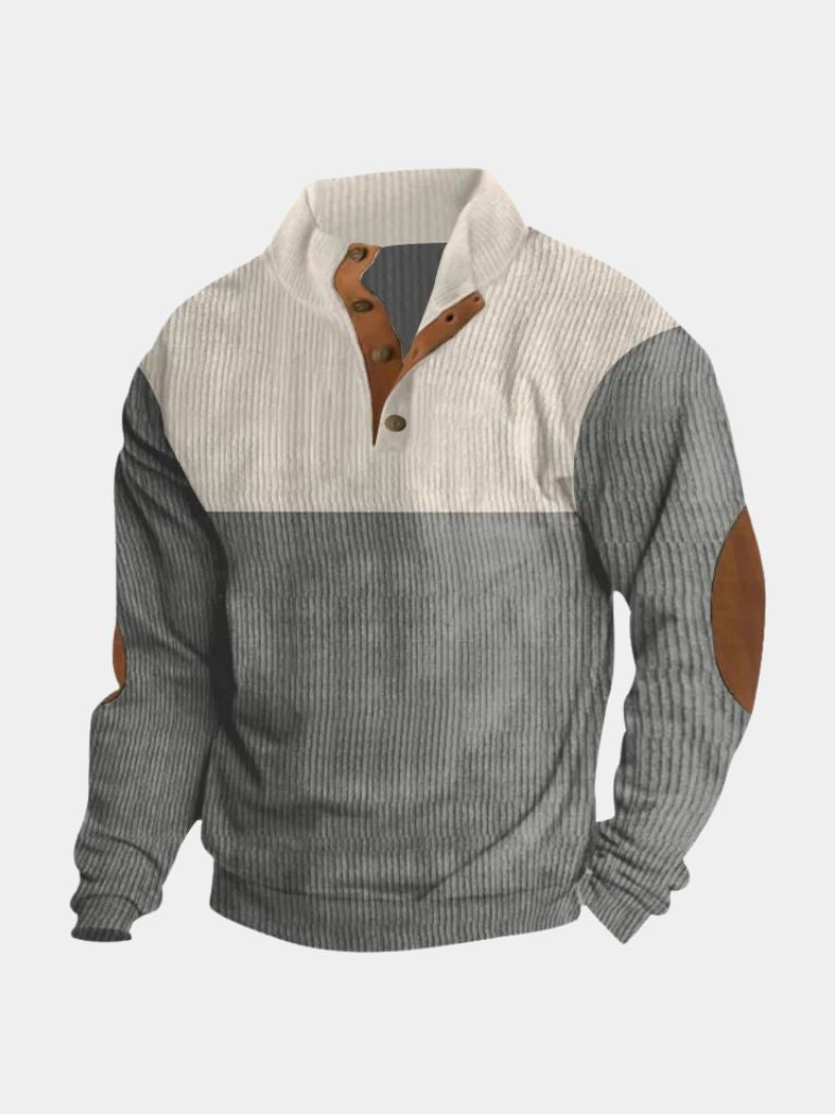 Rowen™ | High-Collar Retro Corduroy Pullover