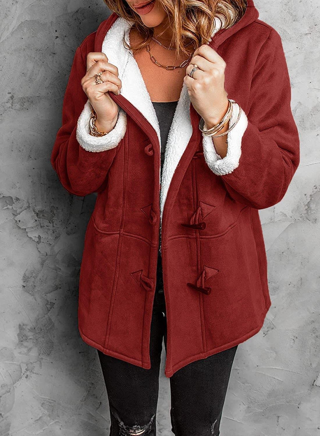 Amare™ | Stylish Women's Jacket with Hood and Wool