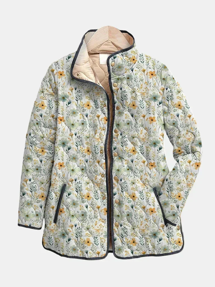 Nola™ | Women's Floral Print Quilted Jacket
