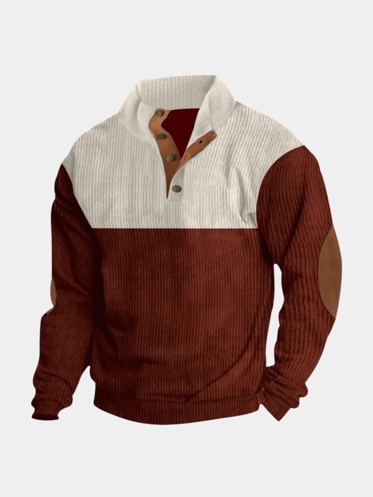 Rowen™ | High-Collar Retro Corduroy Pullover