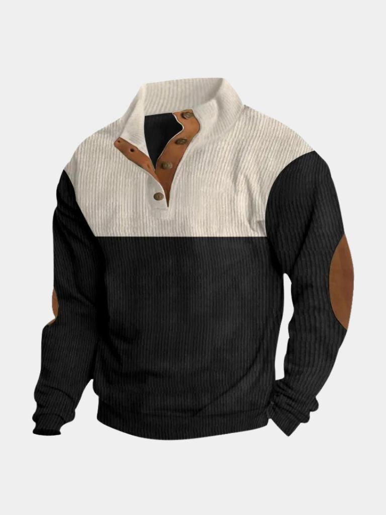 Rowen™ | High-Collar Retro Corduroy Pullover