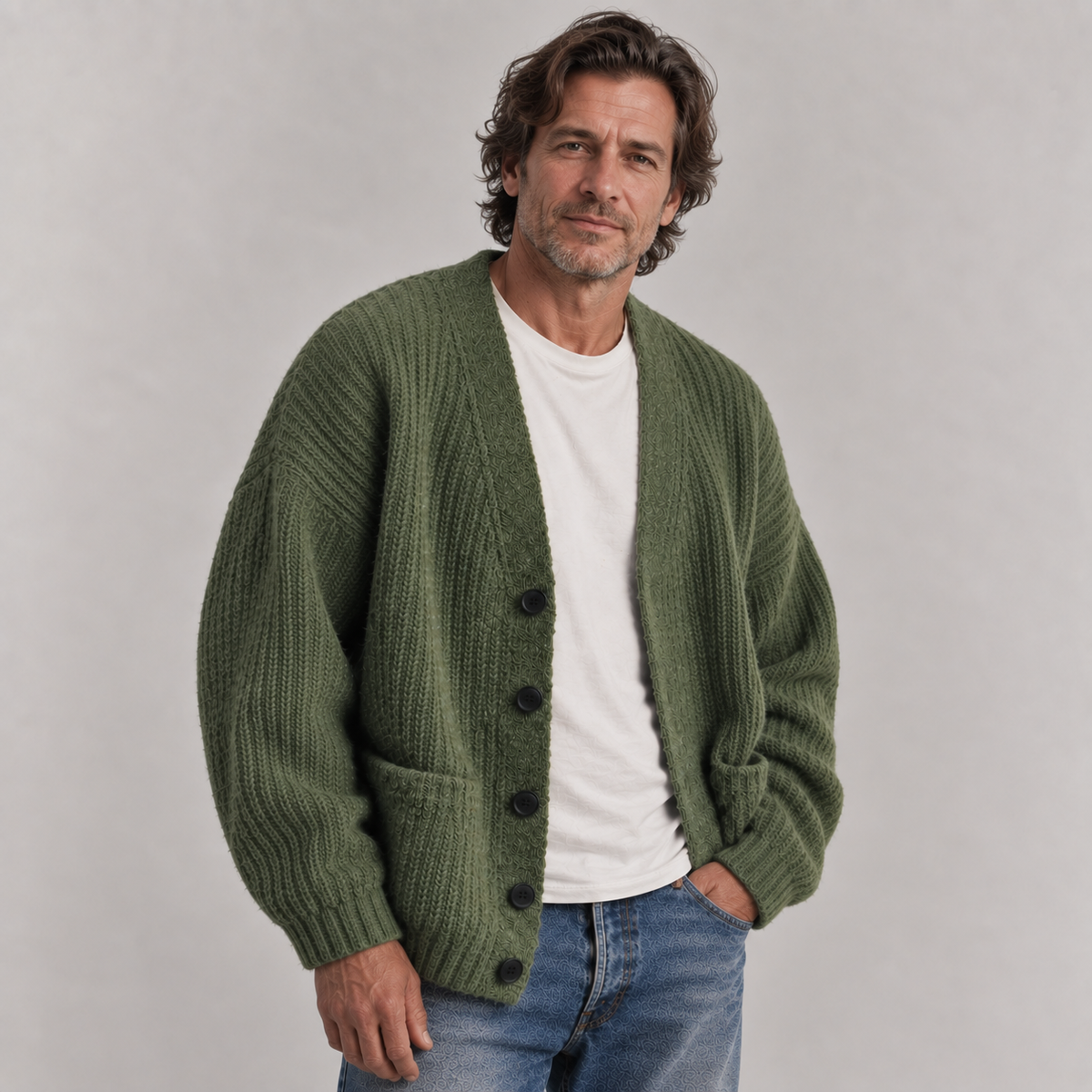 Nathaniel | Relaxed V-Neck Cardigan
