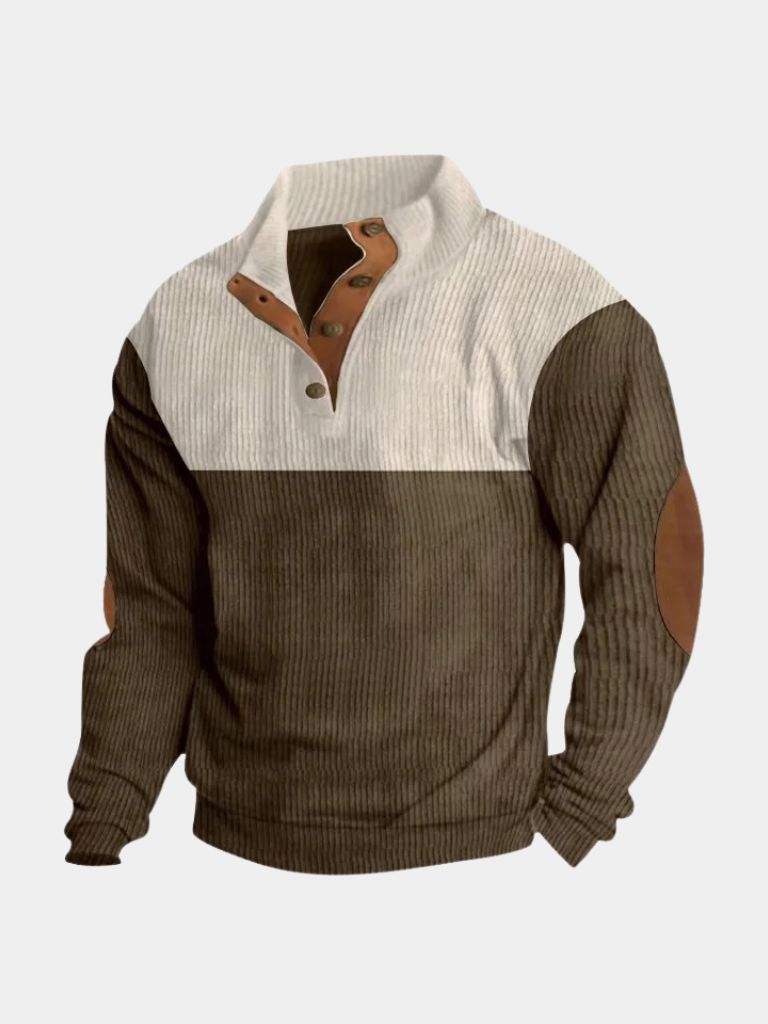 Rowen™ | High-Collar Retro Corduroy Pullover