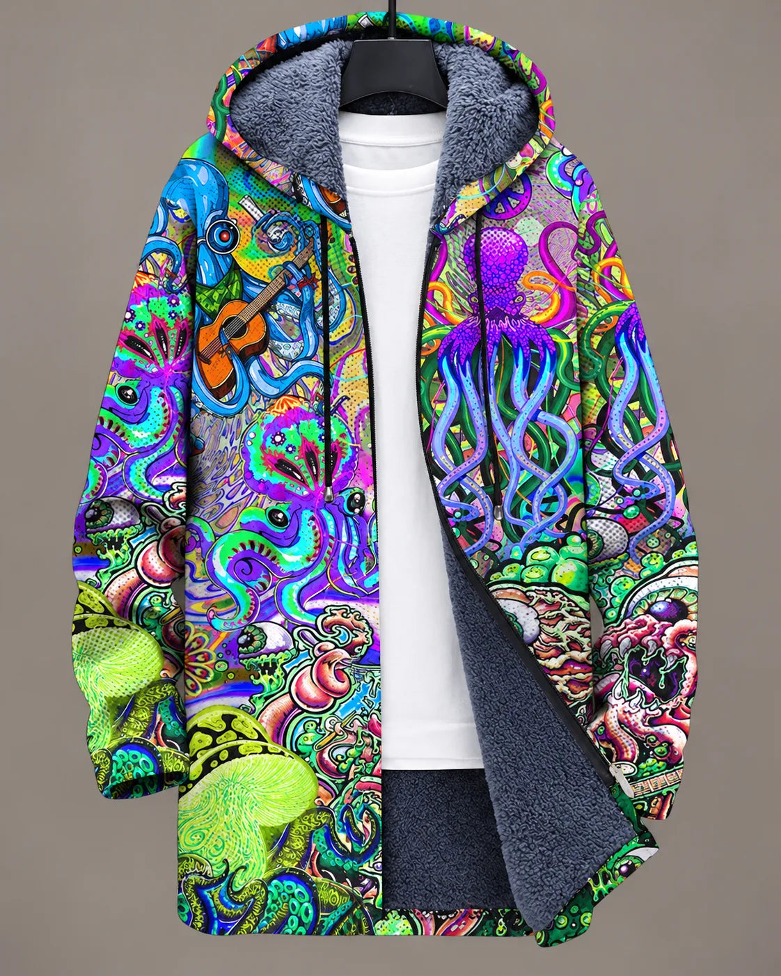 Elowen Whimsical Cat Hooded Jacket