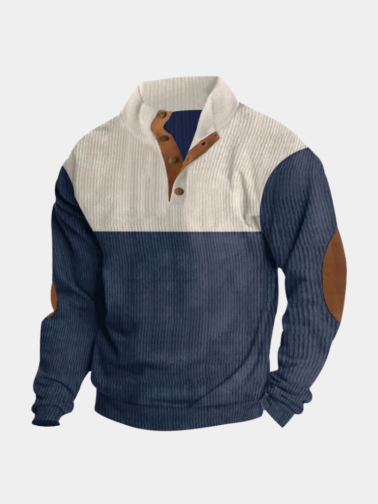 Rowen™ | High-Collar Retro Corduroy Pullover