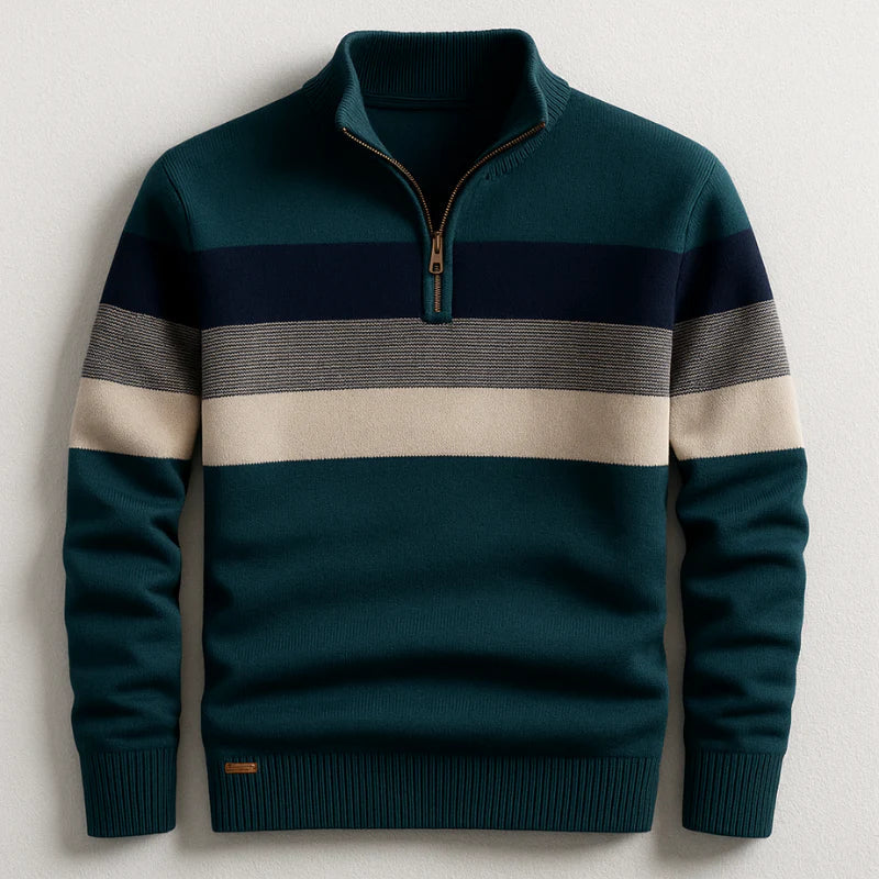 Elston Heritage Quarter-Zip Sweater