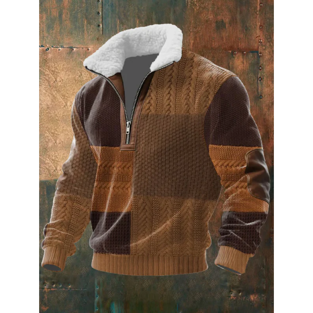 High Neck Fleece Sweater