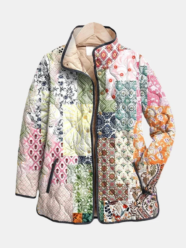 Suri™ | Women's Floral Print Quilted Jacket