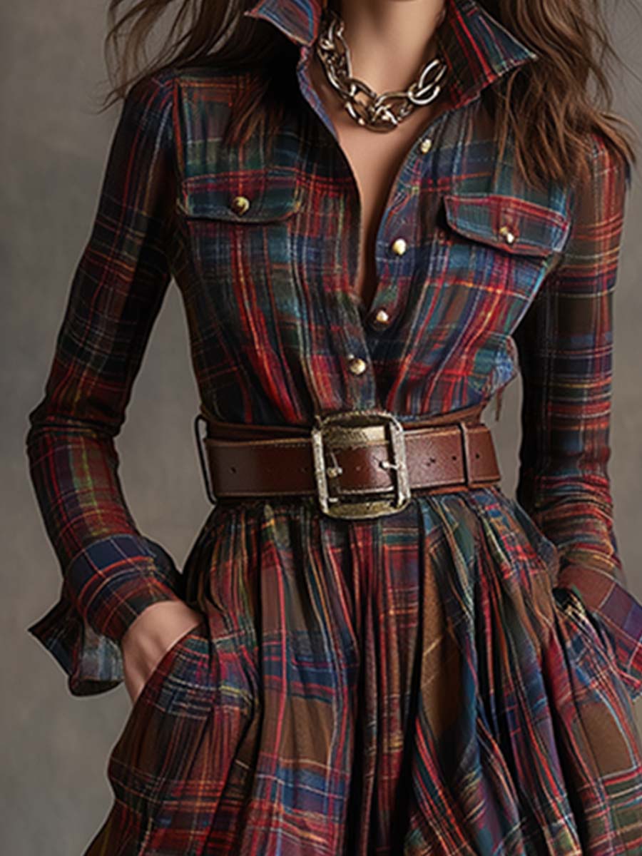 Callis™ | Elegant Classic Shirt Dress