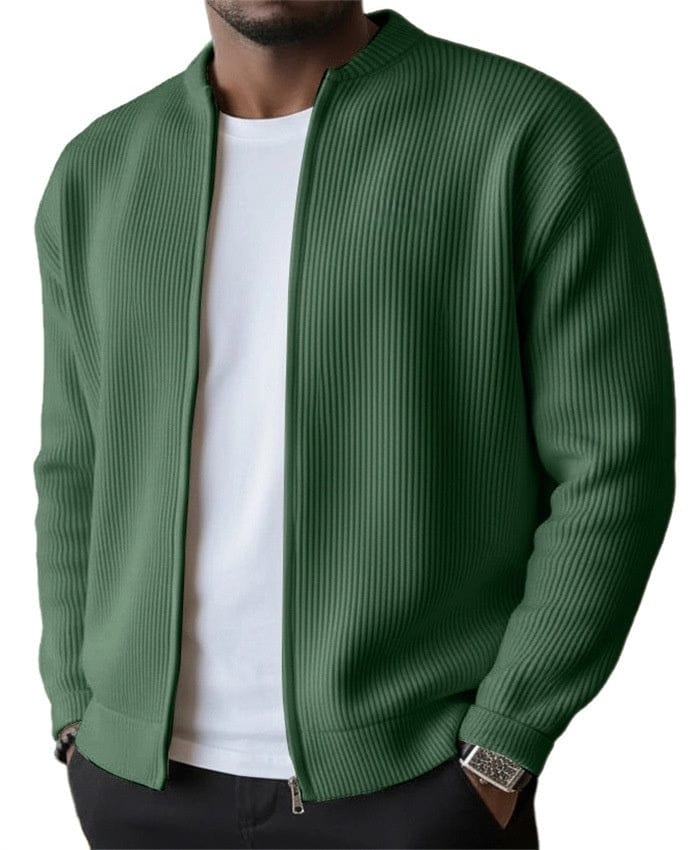 Elliot | Ribbed Zip Cardigan