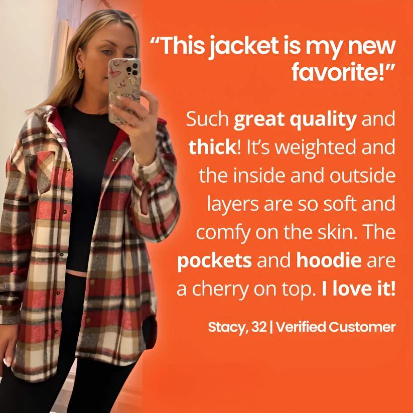Premium Flannel Hooded Jacket