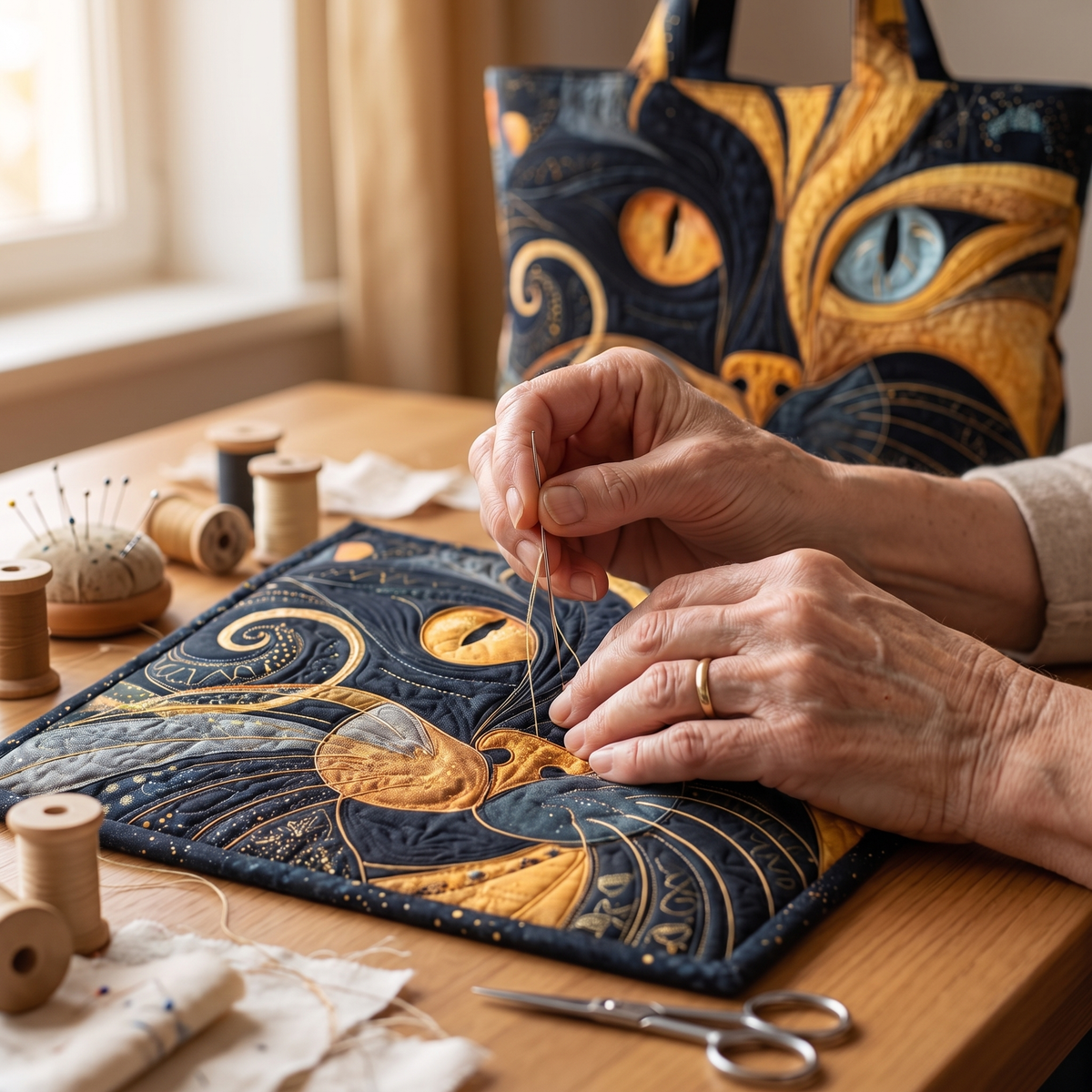 Artisanal Bag - Mystic Cat