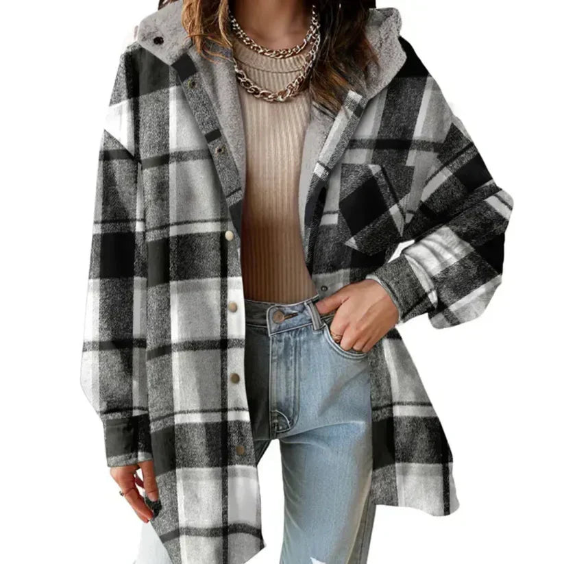 Premium Flannel Hooded Jacket