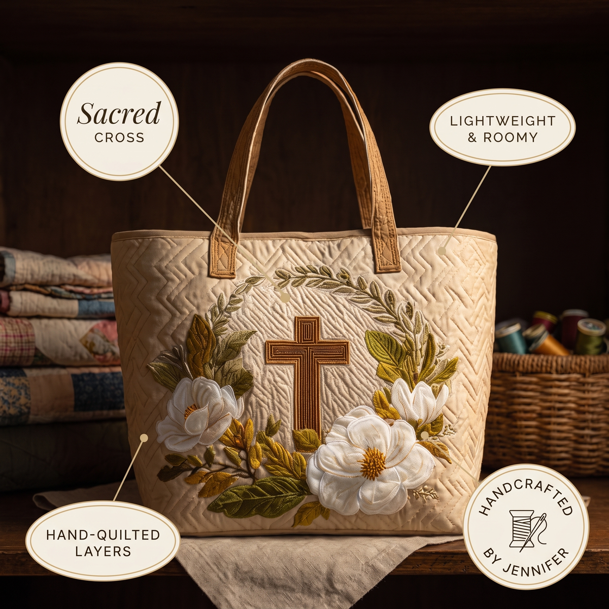 Artisanal Bag - Sacred Cross