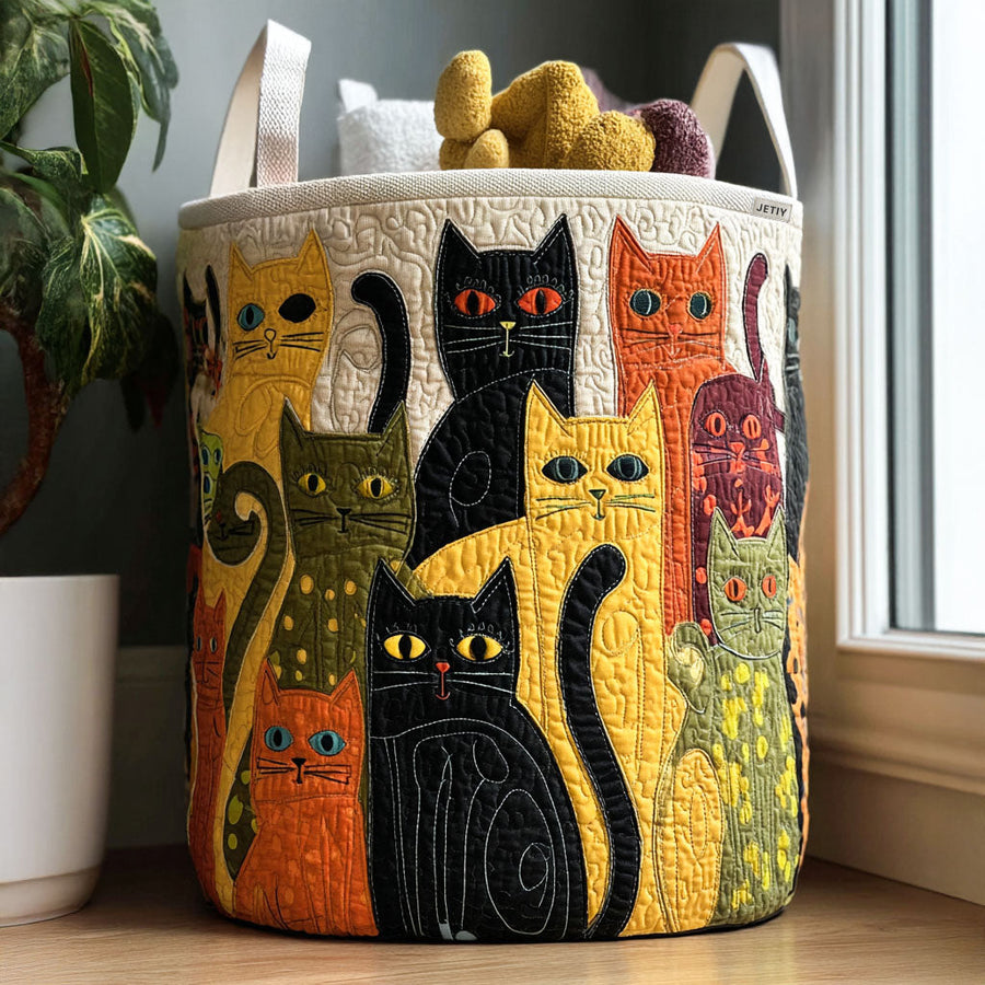 Luna | Hand-Quilted Laundry Basket