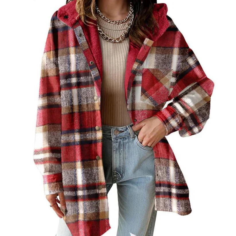 Premium Flannel Hooded Jacket