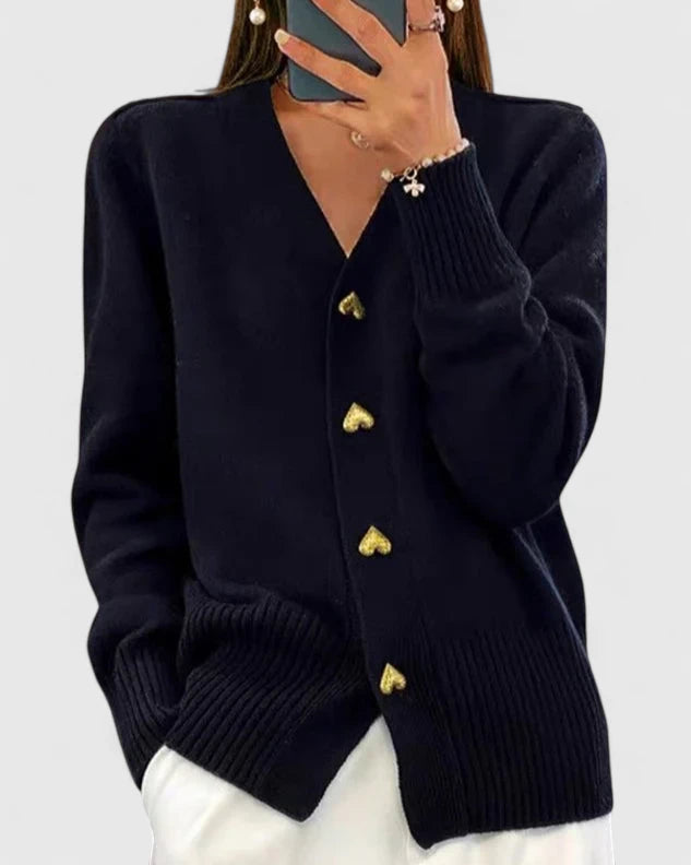 Chasie | Elegant Button Cardigan