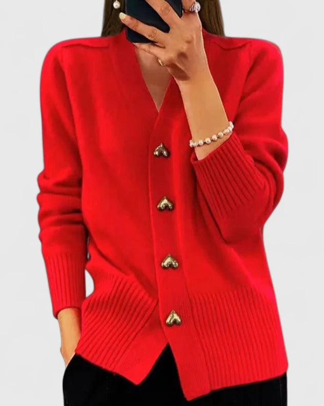 Chasie | Elegant Button Cardigan