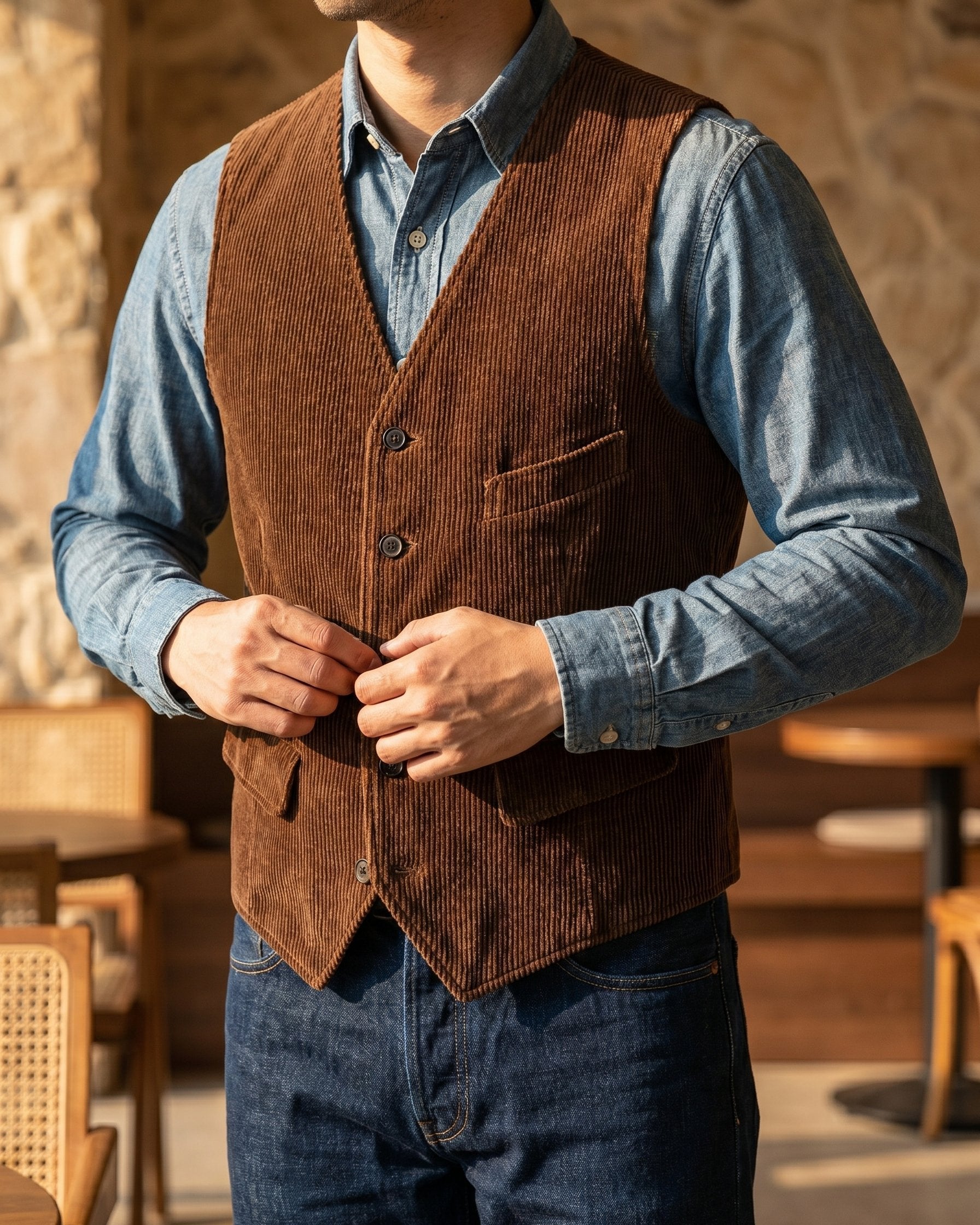Giorgio Corduroy Vest