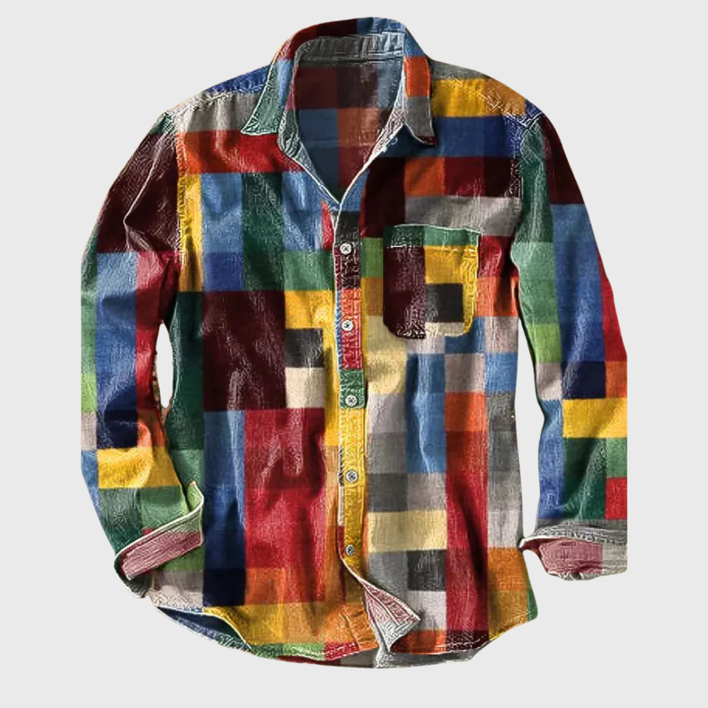 Liam | Vintage Patchwork Shirt