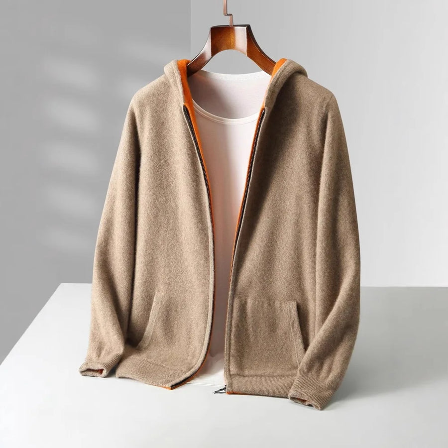 Koji Reversible Cashmere Zip Jacket
