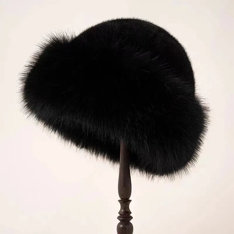 Claudia | Pleated Plush Hat