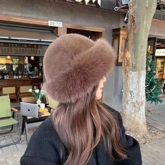 Claudia | Pleated Plush Hat