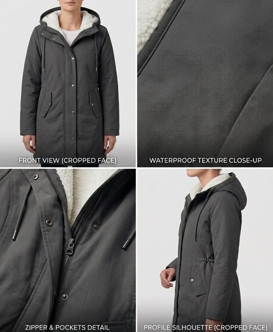 Olivia™ | Cozy Hooded Weatherproof Coat
