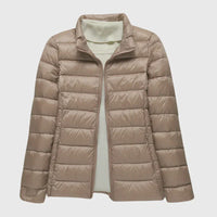 Khaki Stand-up collar
