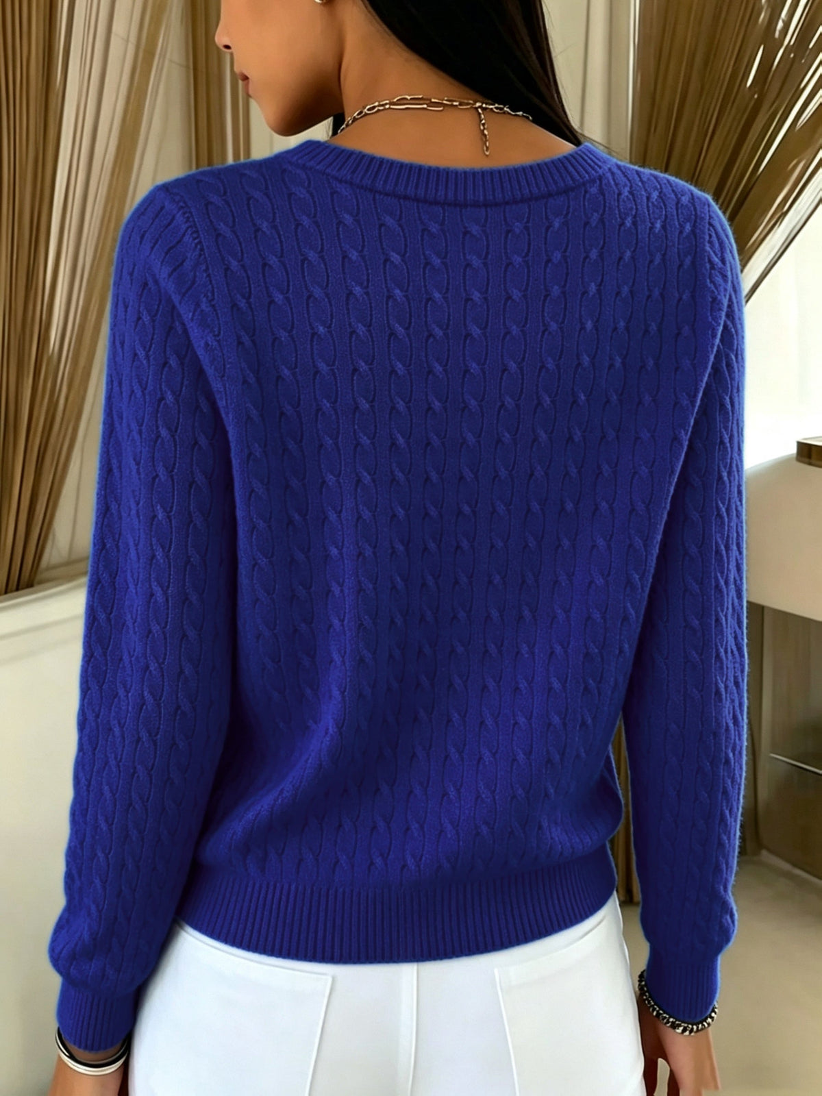 Anelise™ | Cable Knit Button Cardigan