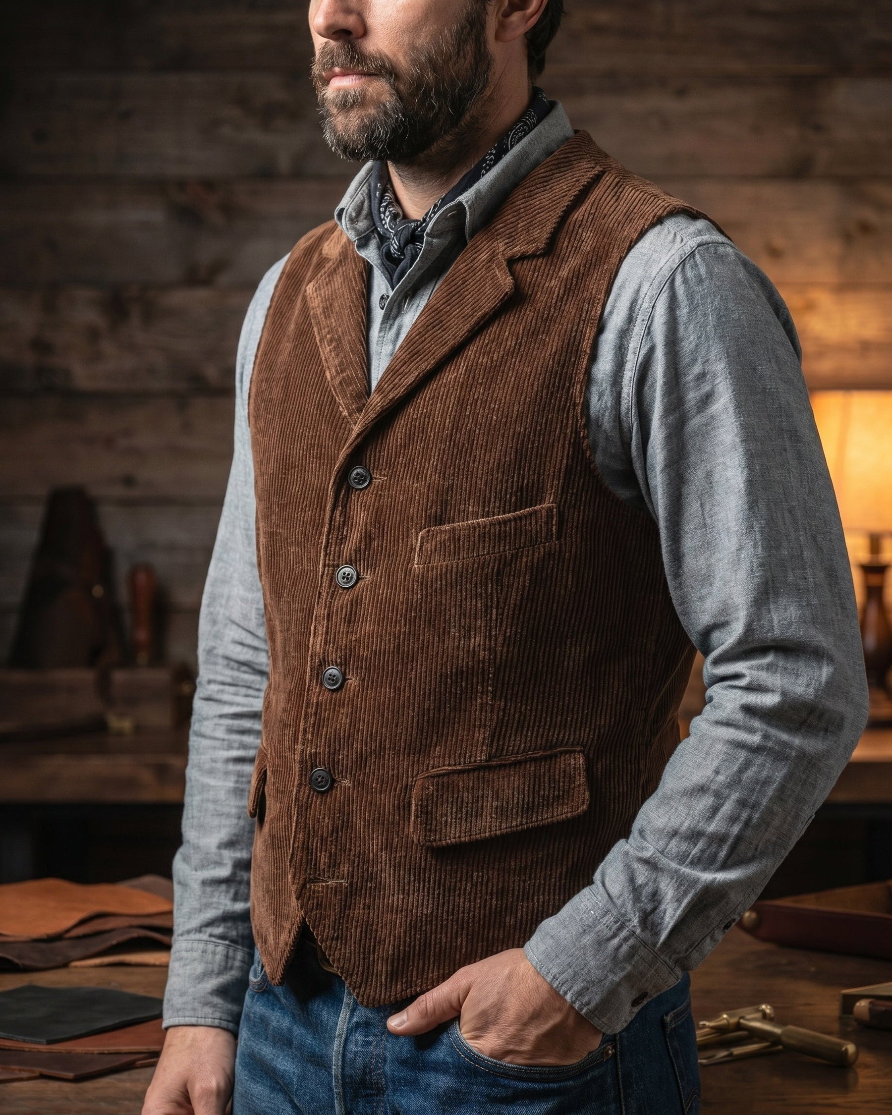 Giorgio Corduroy Vest