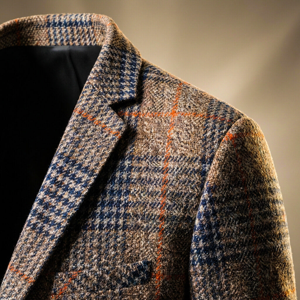 Charles Houndstooth Wool Blazer