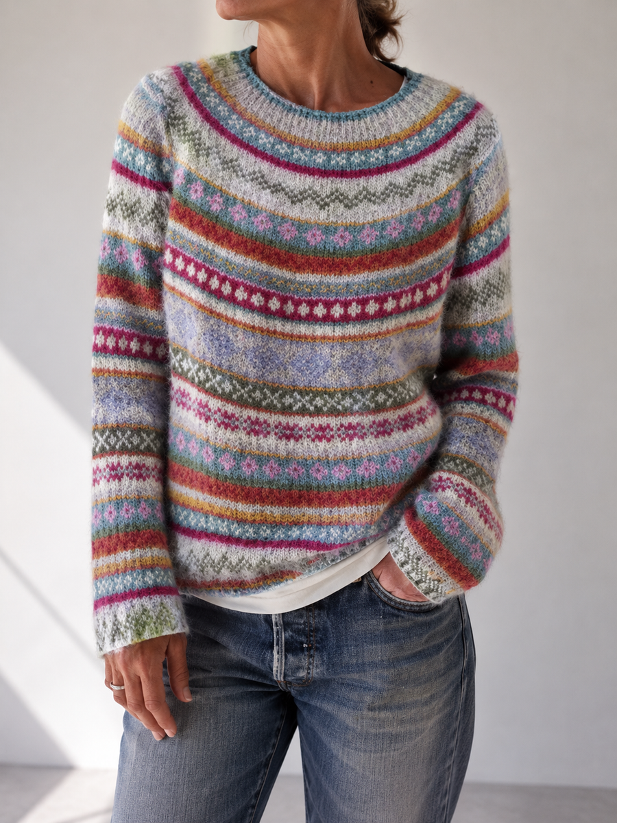 Darlene™ | Classic Fair Isle Knit Sweater