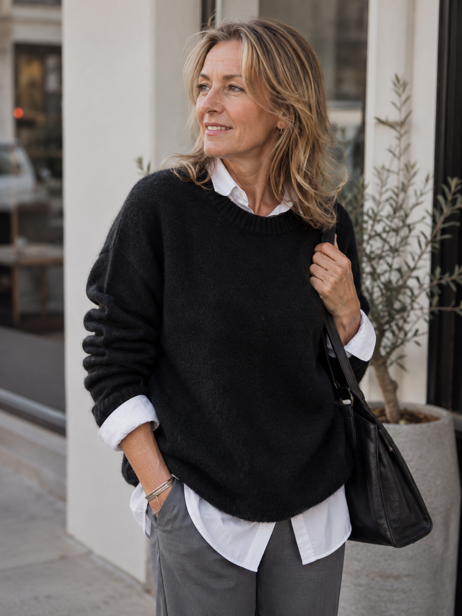 Eileen™ | Collared Layered Sweater