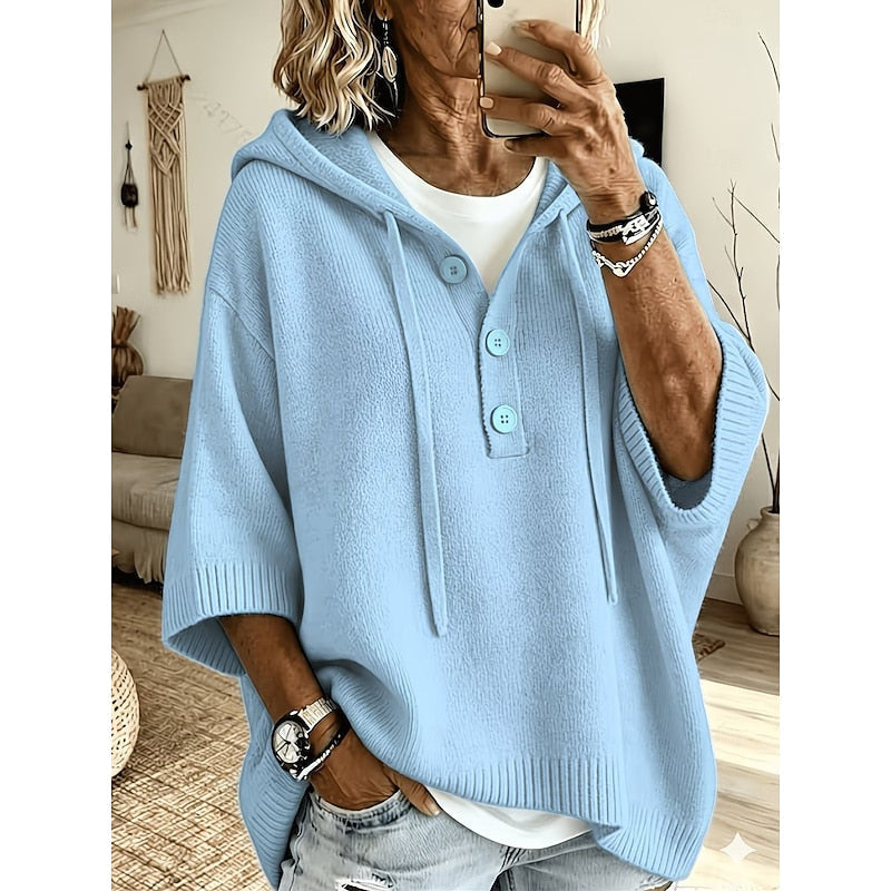 Chloé - Chic Oversized Buttoned Hoodie