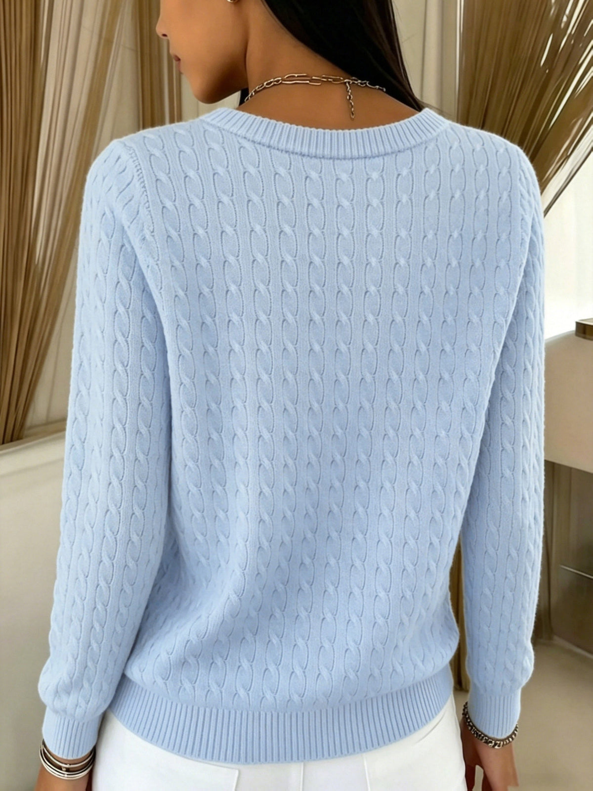 Anelise™ | Cable Knit Button Cardigan
